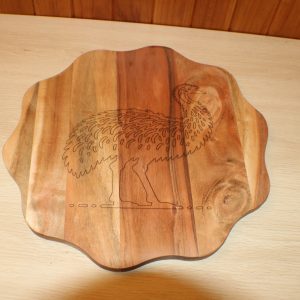 Wooden Serving Tray Emu