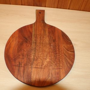 Large Wooden Serving paddle Echidna